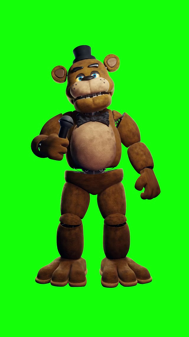 I8Nrdlno Movie Design Freddy FNaF green screen