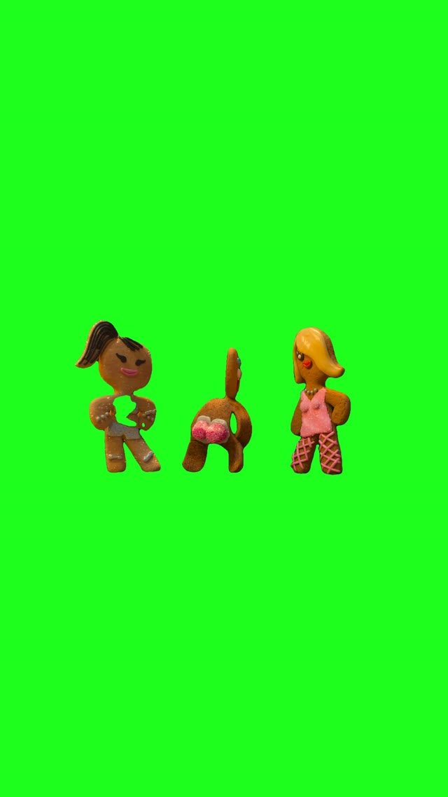 Im Caked Up green screen