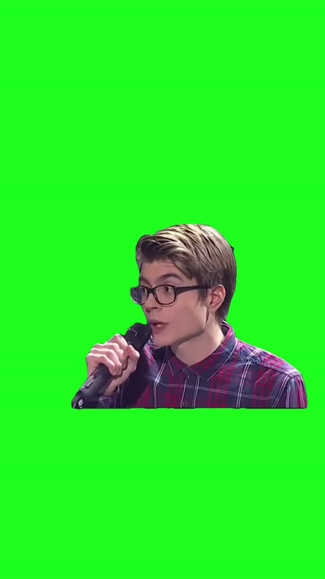 In sorry now green screen