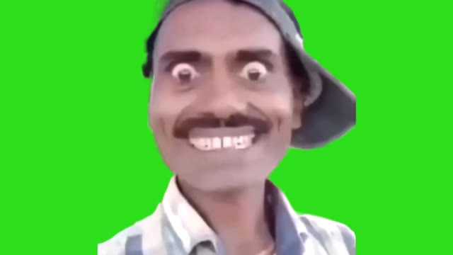 Indian man green screen