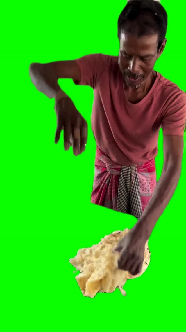 Indian street food green screen