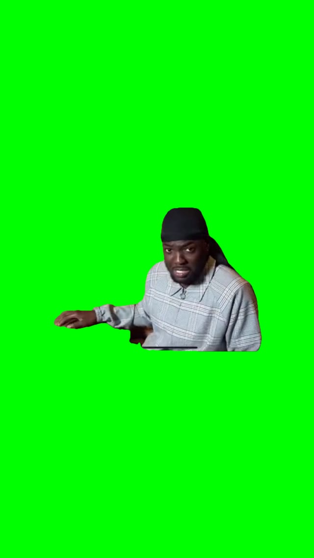 Its a classic green screen