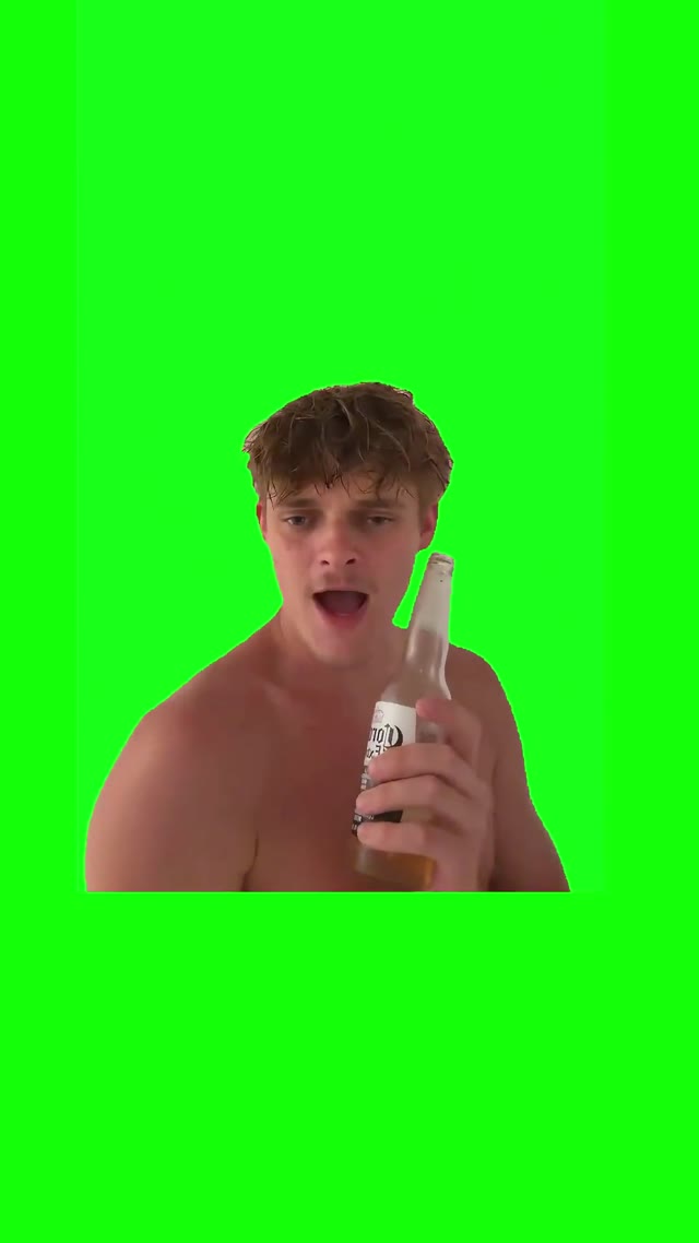 Jack Drunk In A Shower green screen