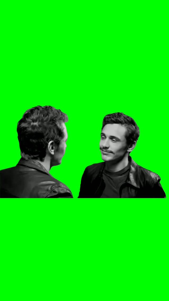James franko mirror kiss green screen