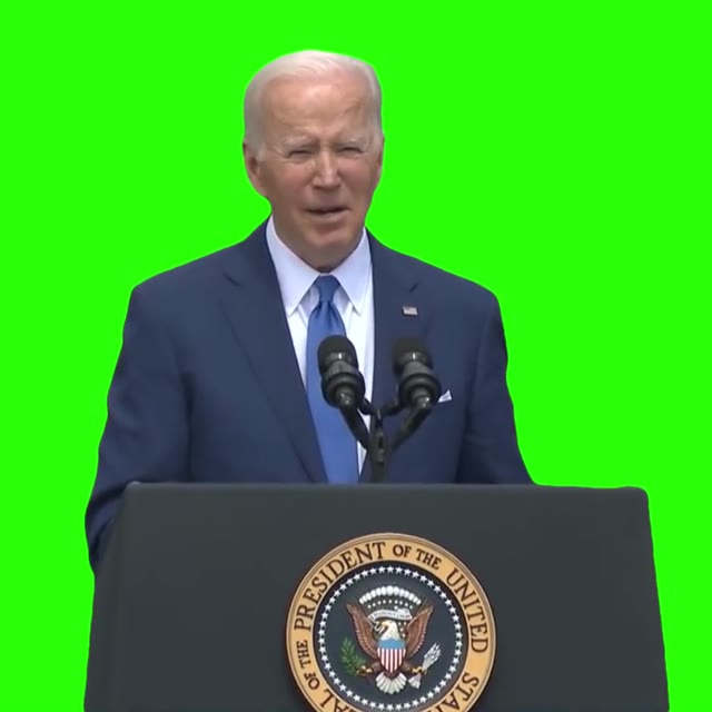 Joe Biden America is a Nation green screen