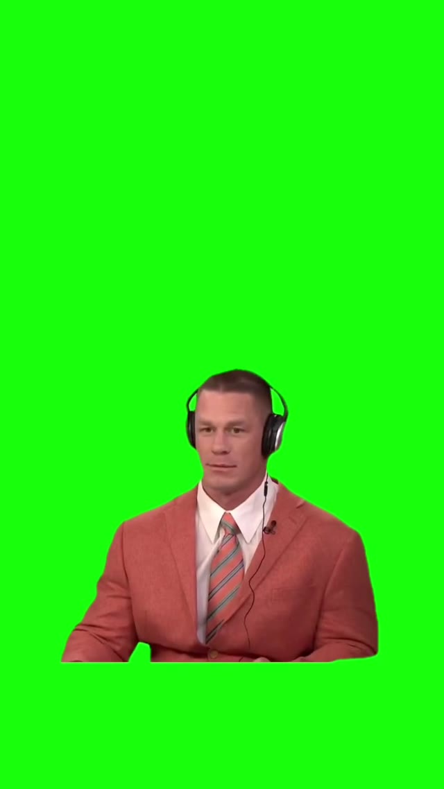 John Cena dancing to music green screen