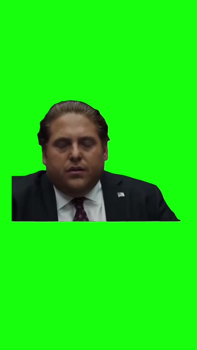Jonah hill sigh green screen