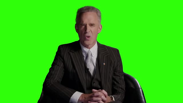 Jordan Peterson up yours woke green screen