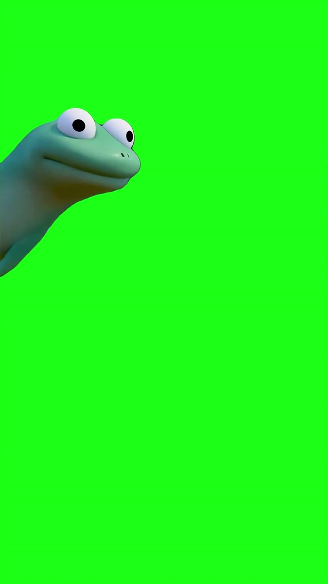 KNX43oWa Lizard tom wandering green screen