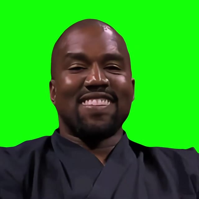 Kanye West Suddenly Stops green screen
