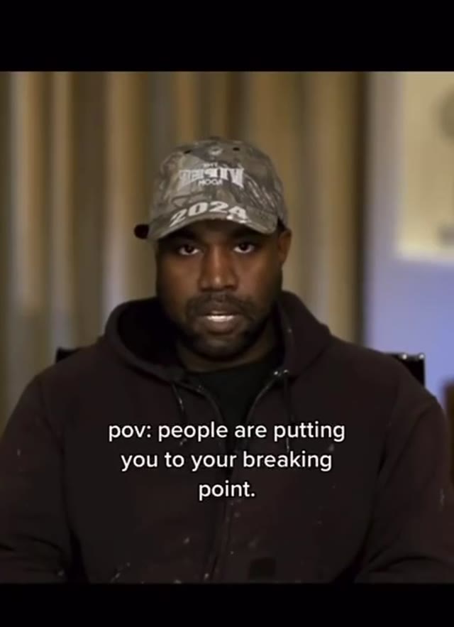 Kanye west at breaking point  green screen