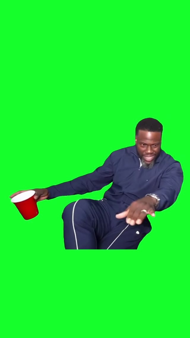 Kevin hart locking in green screen