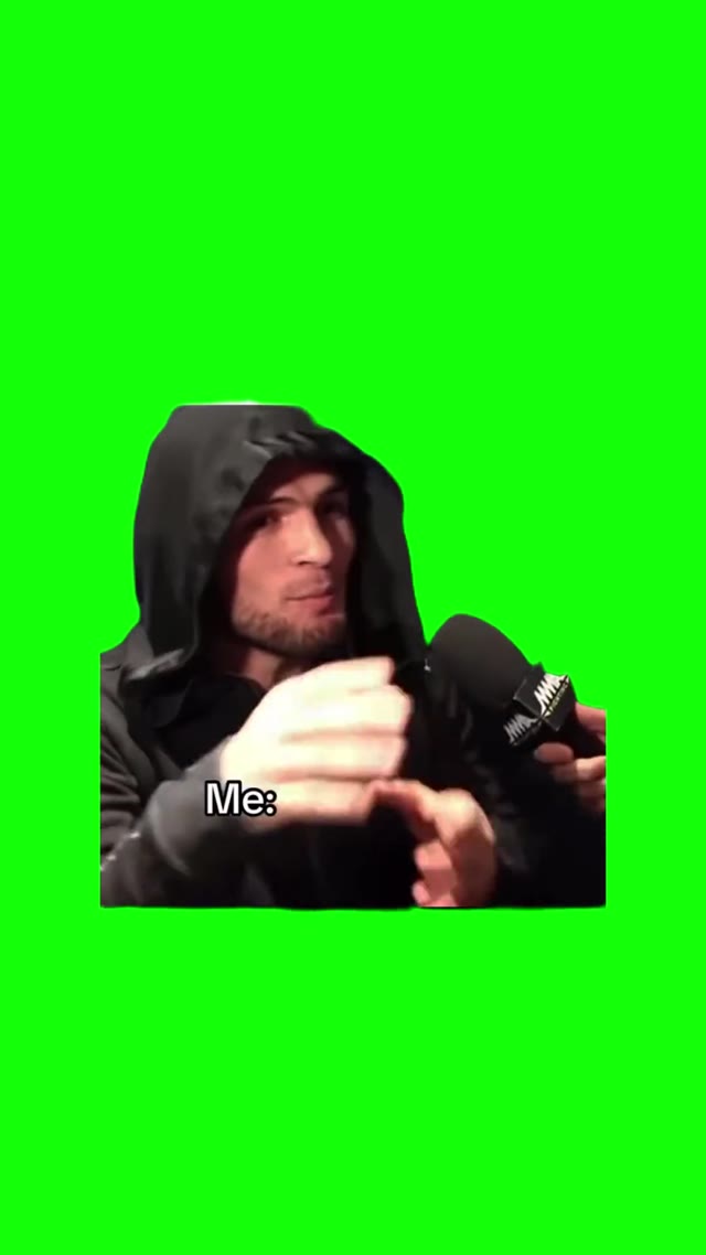 Khabib In Loyal Guy green screen