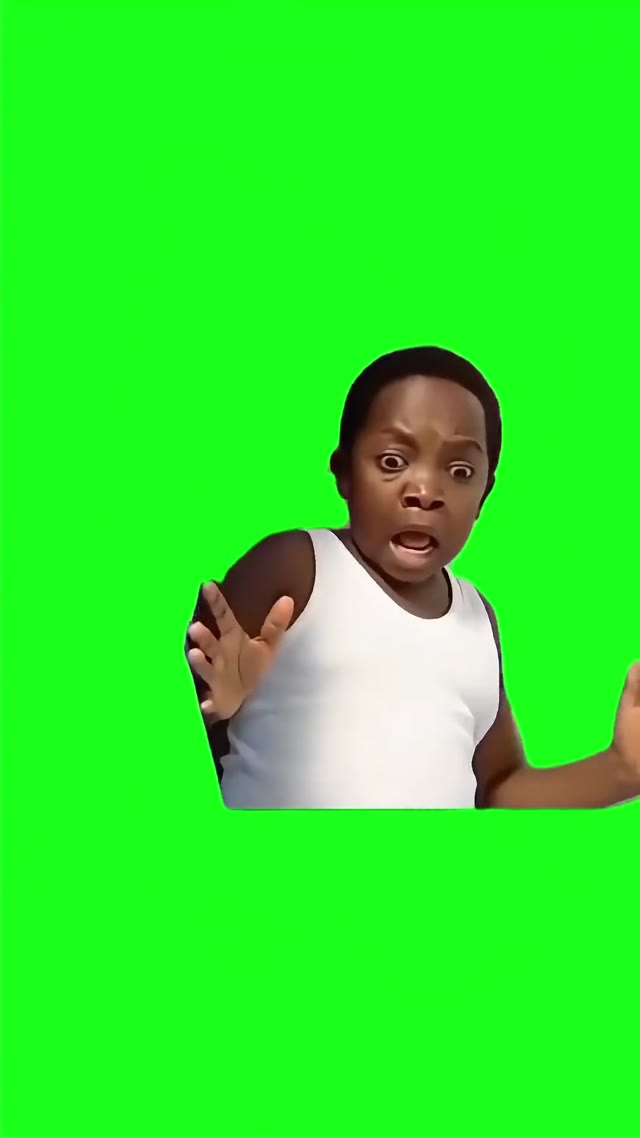 Kid Screams Money green screen