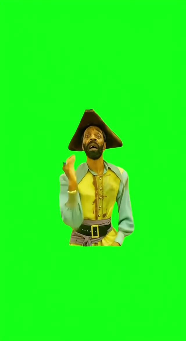 King Nasir Captain Clark green screen