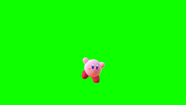 Kirby Victory Dance green screen