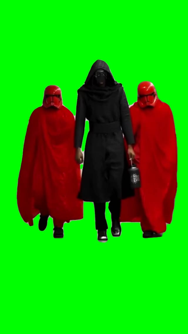 Kylo REN Entrance Walk green screen