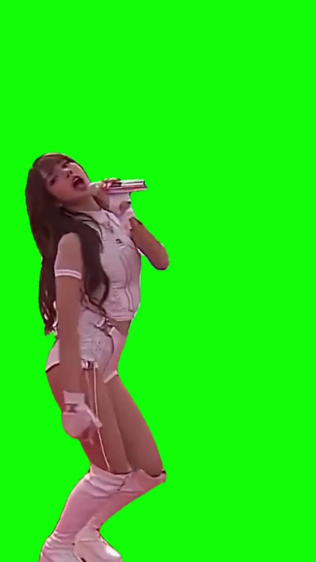 LISA Dancing At FIFA green screen