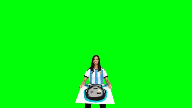 Leo Messi green screen