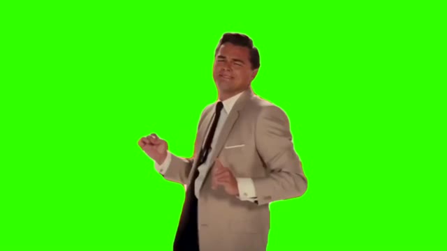 Leonardo Dicaprio dancing green screen