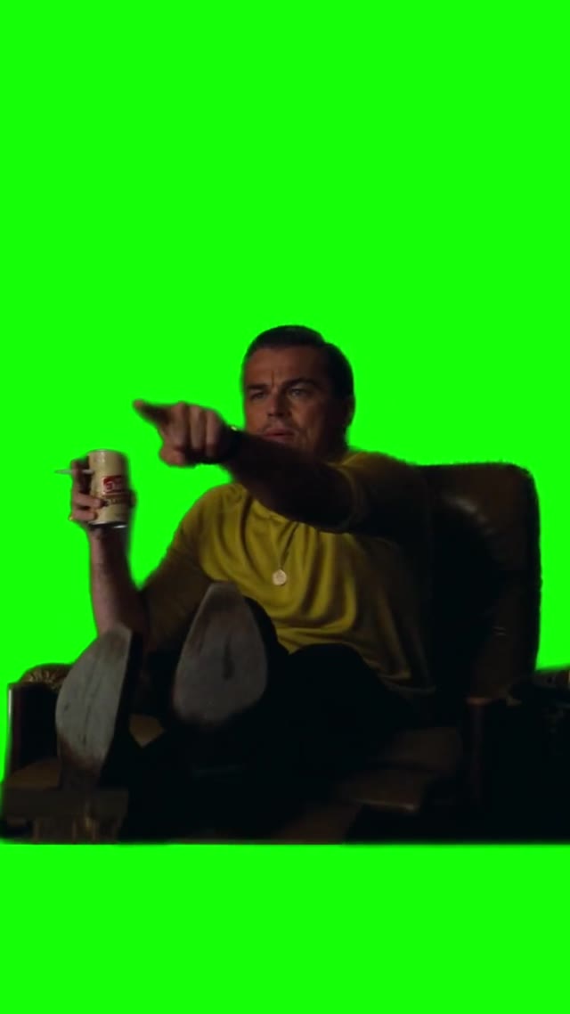 Leonardo20DiCaprio20pointing20Once20Upon20a20Time20in20Hollywood20green20screen green screen