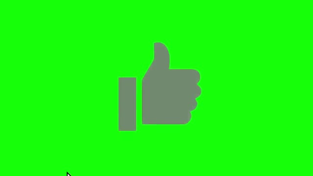 Like Button green screen