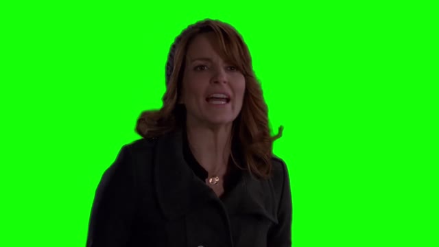 Liz Lemon oh my god yes do that 30 Rock green screen