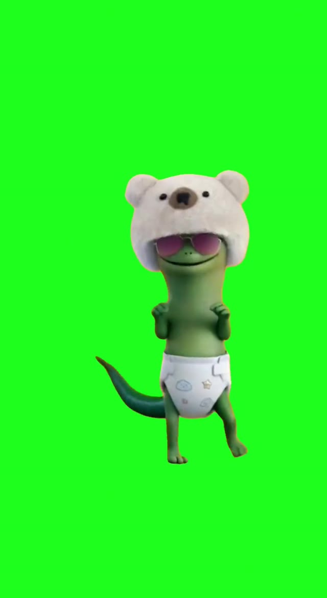 Lizard Is Doing The Viral Mississippi Pride green screen