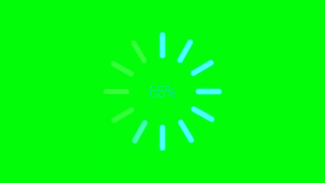 Loading Circle green screen