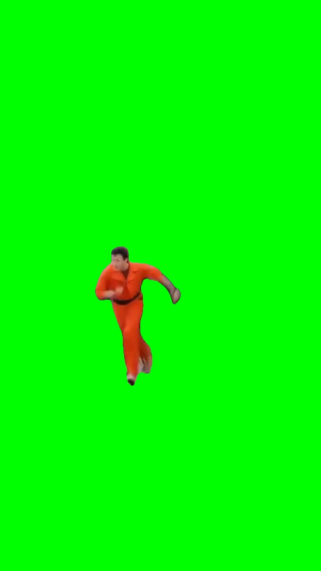 Luigi on the run green screen