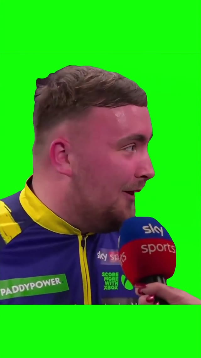 Luke im not bothered green screen
