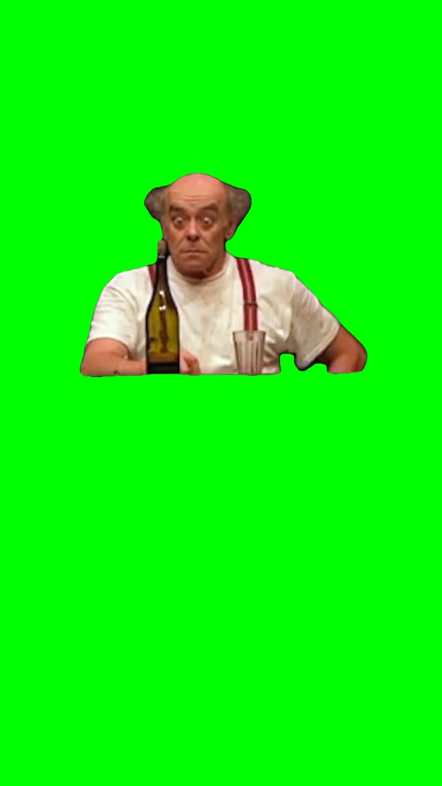 Man Spits Fire green screen