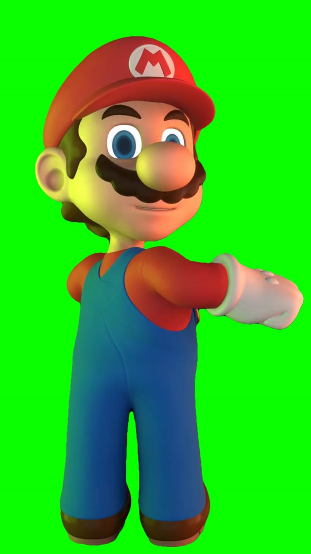 Mario Dancing green screen