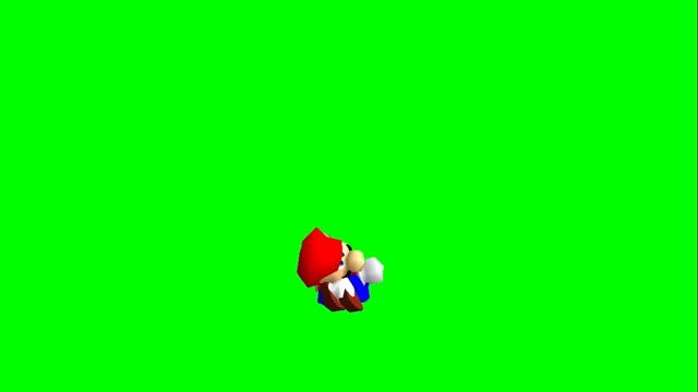 Mario Spazes green screen