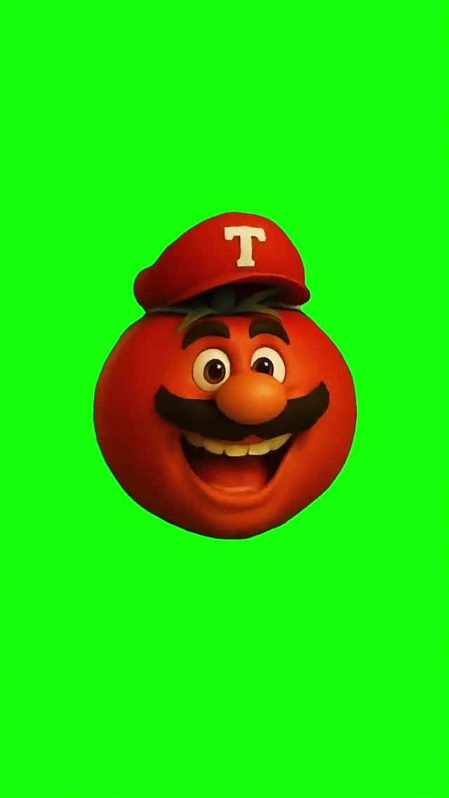 Mario Tomato green screen