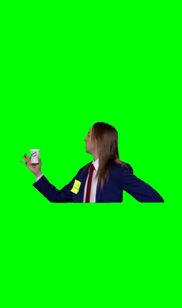 Mi amore espresso macchiato green screen