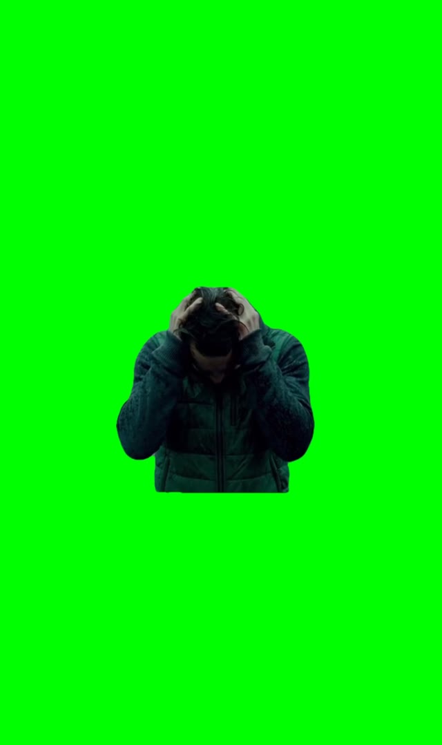 Michael Fassebender Crying green screen