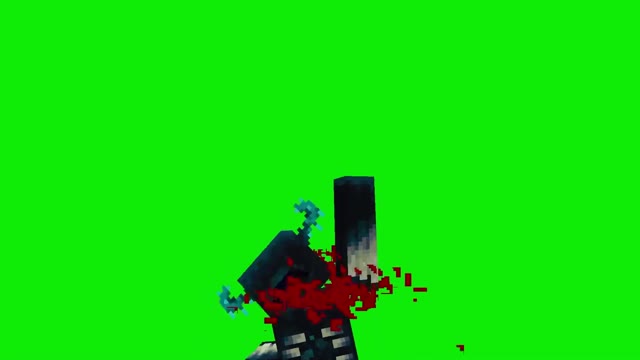 Minecraft warden animation green screen
