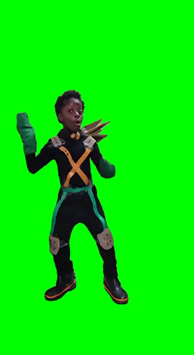 Mini speed dance green screen