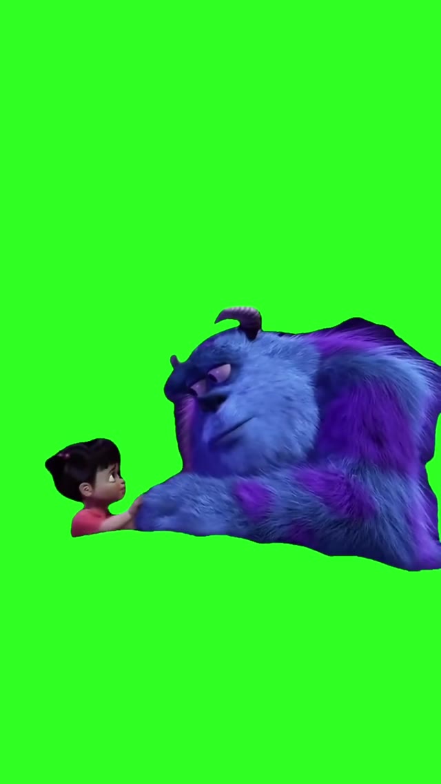 Monsters Inc Kitty Has To Go green screen