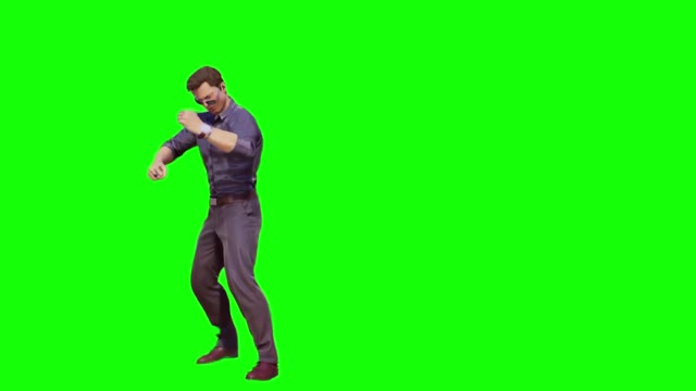 Mortal Kombat Johnny Cage Middle Finger green screen