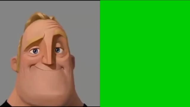 Mr Incredible become Uncanny green screen