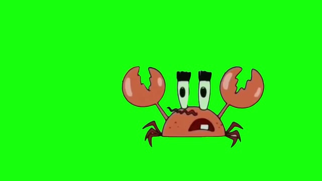 Mr Krabs Money Money green screen