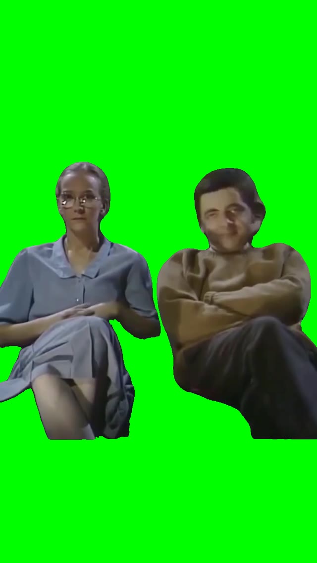 Mr Beans Gets Scared green screen