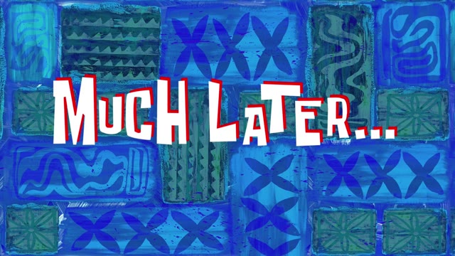 Much Later SpongeBob  green screen