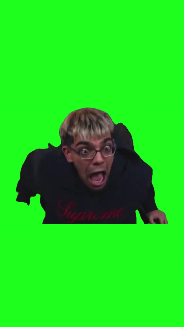 Neon screaming green screen