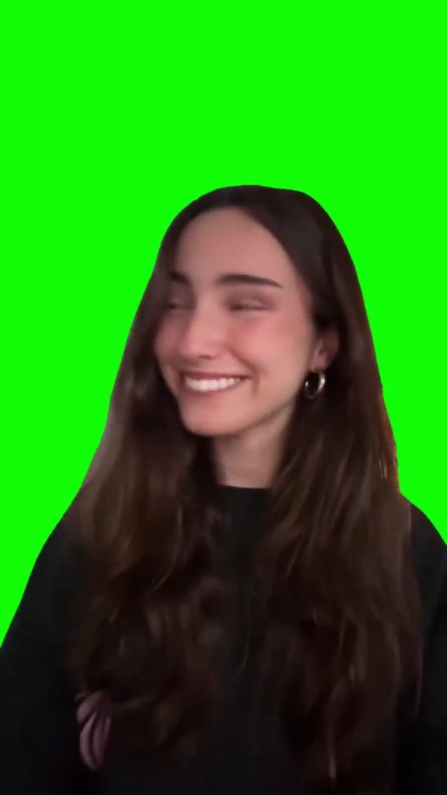 Obsession Pouting green screen