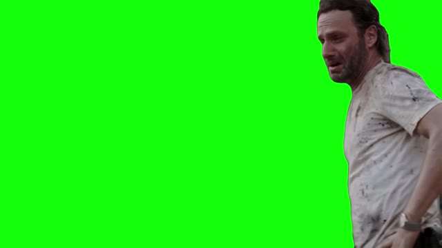 Oh no the walking dead green screen