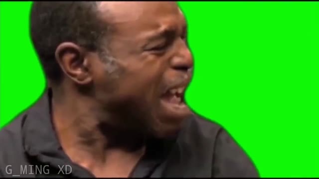 Old Man Crying green screen