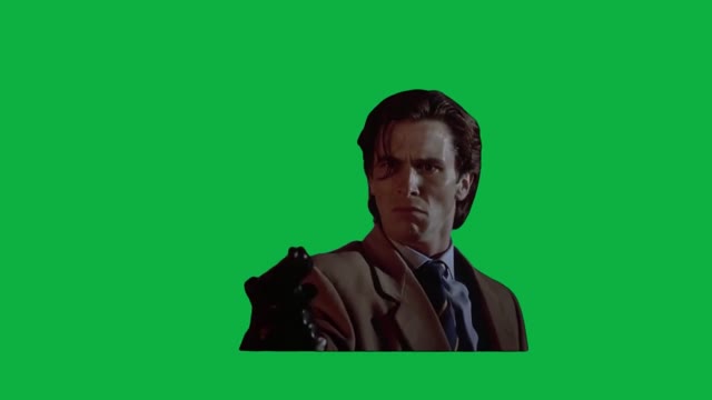 Patrick bateman American Psycho green screen